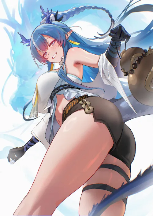 Slightly drunk Ling [Arknights] by marxsander2016