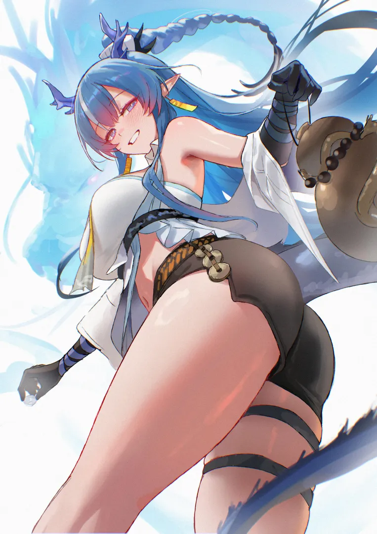 Slightly drunk Ling [Arknights] posted by marxsander2016