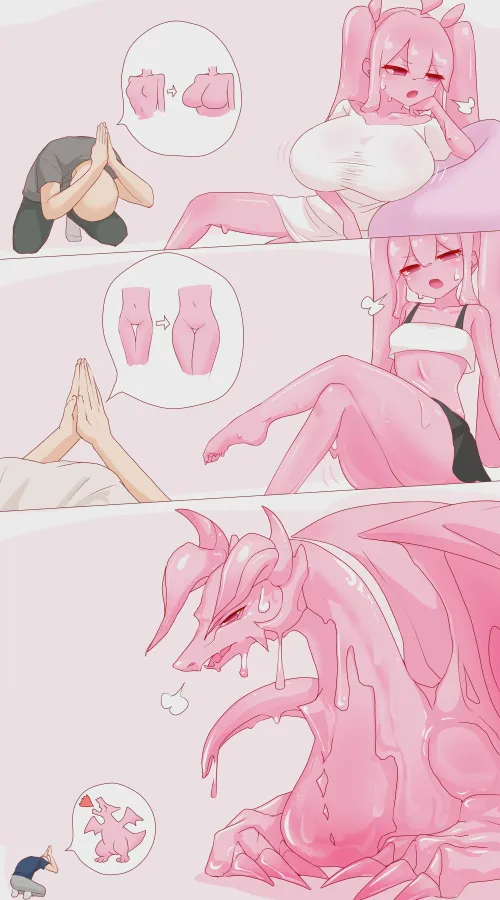 Slime girl can turn into anything you want (Artist: hikyou_takarasou) by sensarael