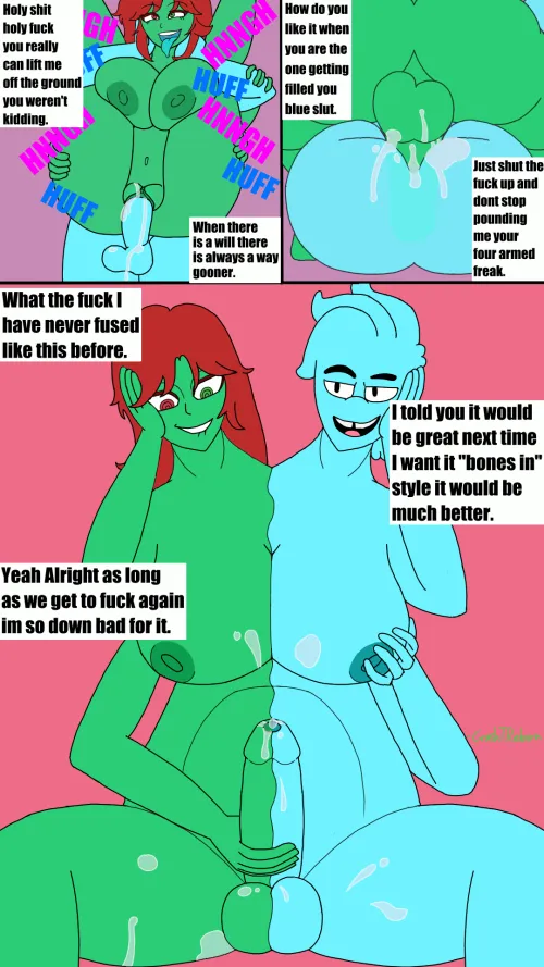 Slimes know how to have fun! First comic I have made hoping to make more! by crashtreborn