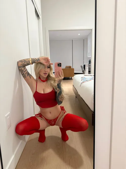 Slipped into this red outfit for u by HexAuryn