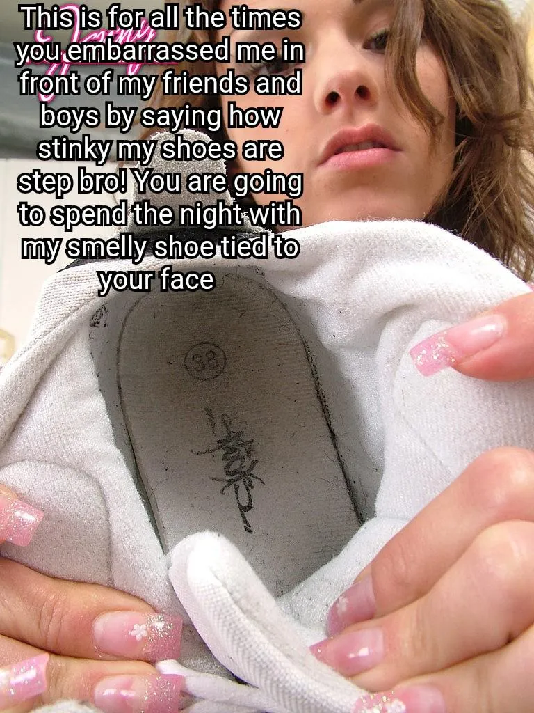Smelly shoes femdom caption [femdom] [stinky shoes] posted by Moist_Supermarket_32