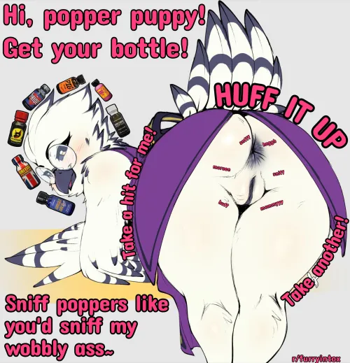Sniffing poppers is just like sniffing porn ass! ‍ by phattypuppy