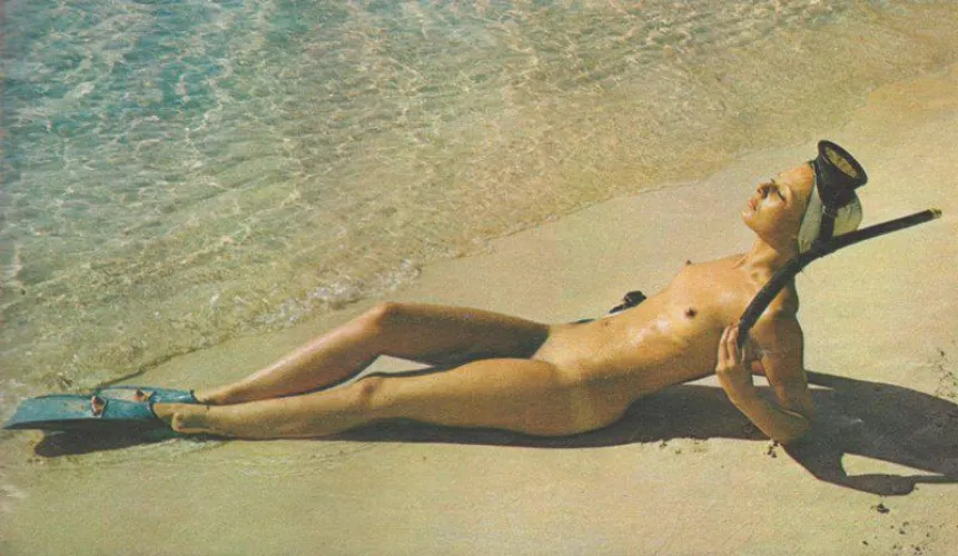 Snorkling break on a Spanish nude beach [1977] by html5gamerguy