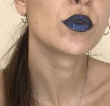 So blue, sexy lips posted by lovelylilitt
