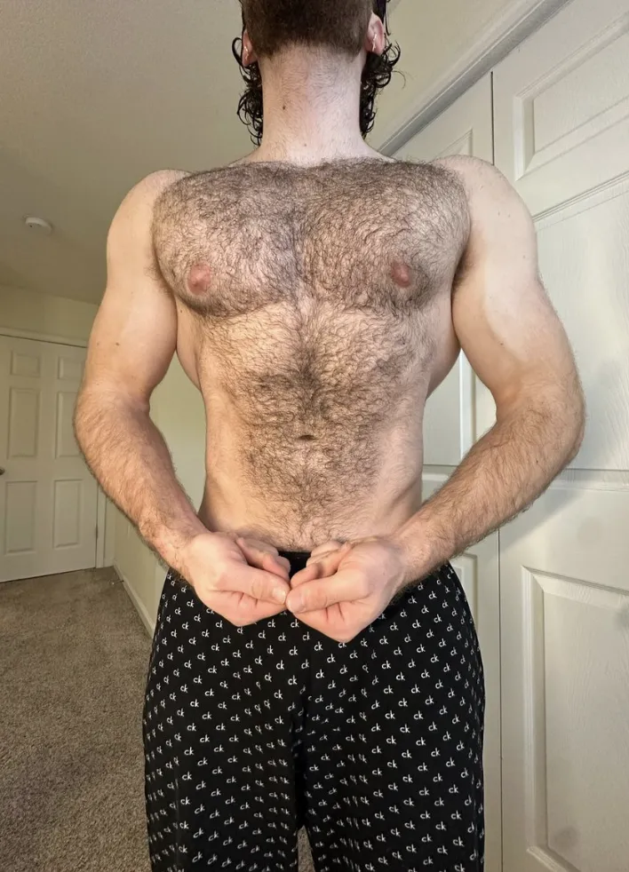 So thick and hard... posted by hairypecsbro