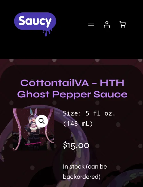 So when did CottontailVA get her own hot sauce? by Strictwishbone1086