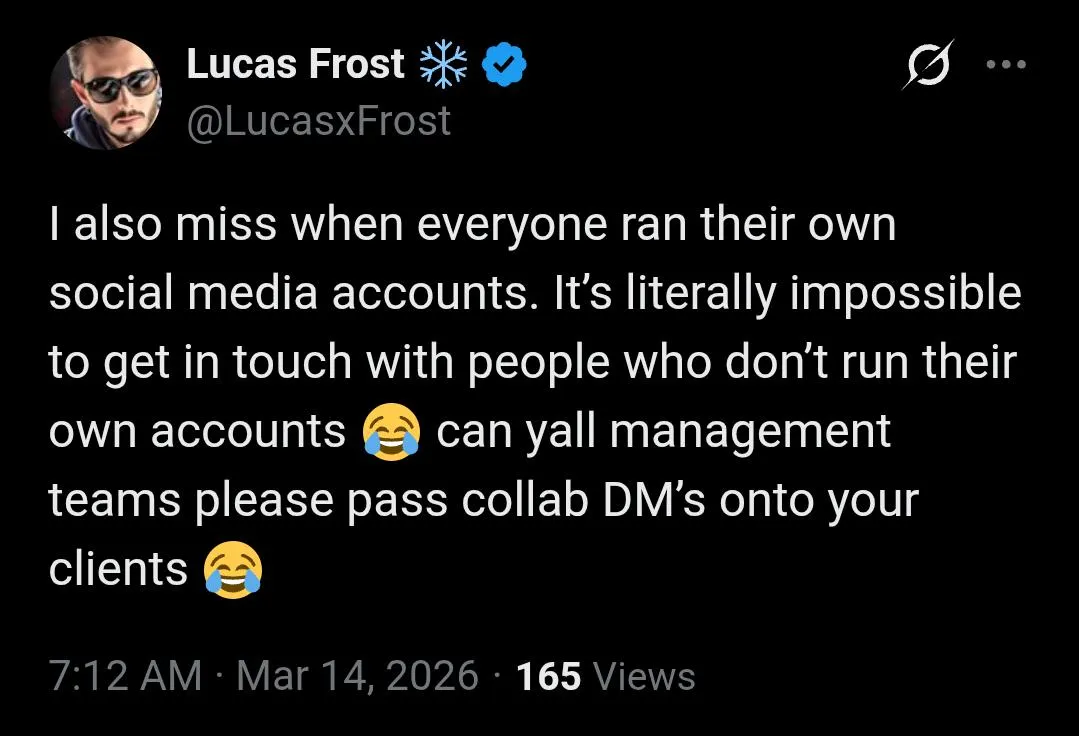 Social media management posted by rage_guy311