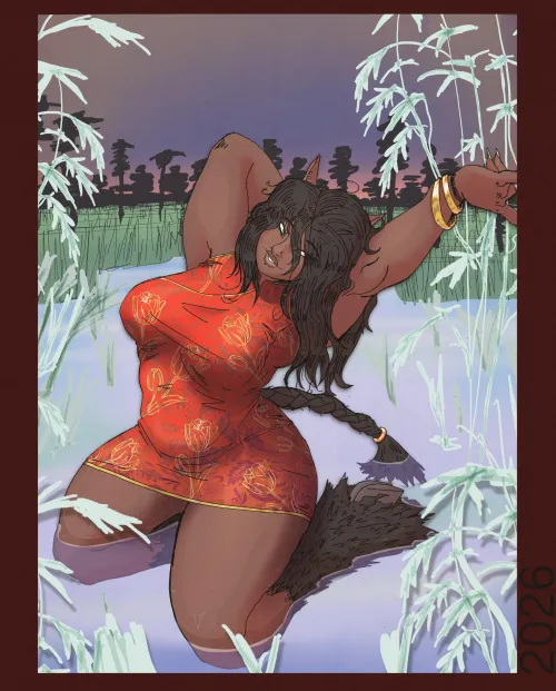 [Softcore] Chubby blasian in Year of the Horse by geoastrocat by Conscious_Clothes462