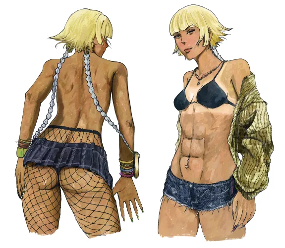 Soi Fon gyaru style (by me) by Liro00