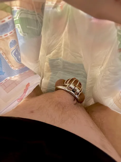 Some men spend their early 20s fucking, I spend mine in diapers and chastity by EuphoricLibrarian738