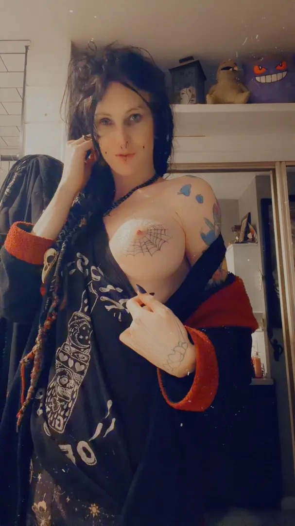 Somebody need some big goth tiddies? posted by sex-slave356