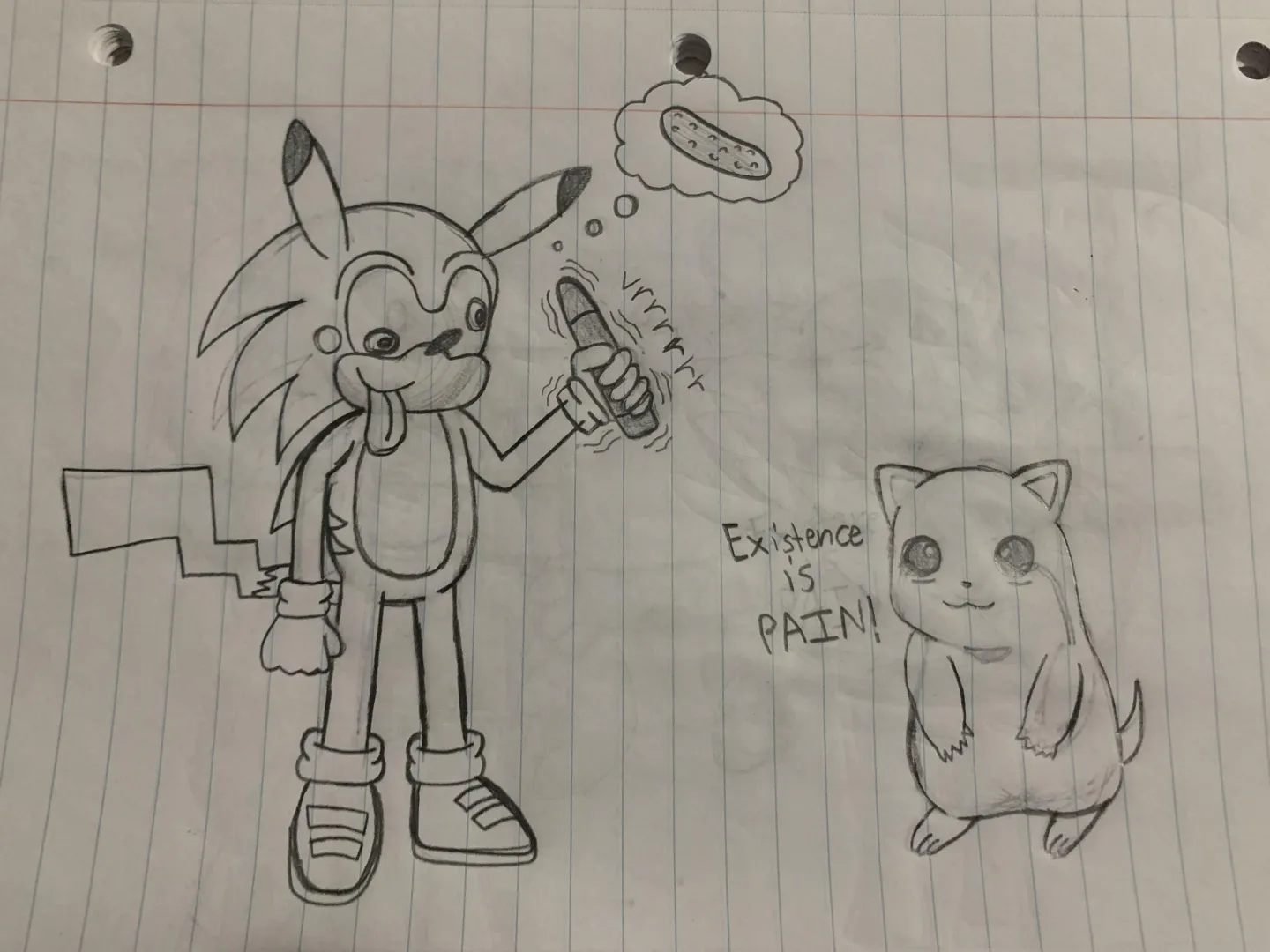 Something I drew in honor of the beauty that is Sonichu. posted by Specialist_Pay_8139