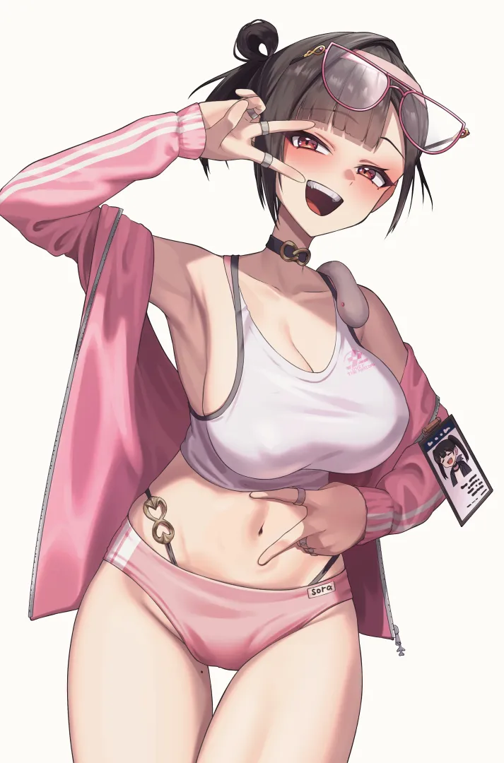 Sora spreading her navel (ars rg0412) [Goddess of Victory: Nikke] posted by llamanatee