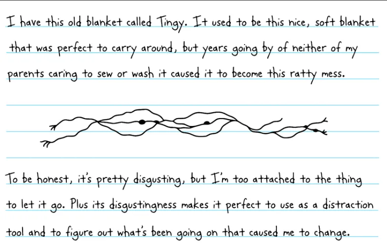 SOS how do I fix my baby blanke-... Tingy? It's held together by boogers and raisins. by Educational_Goat9577