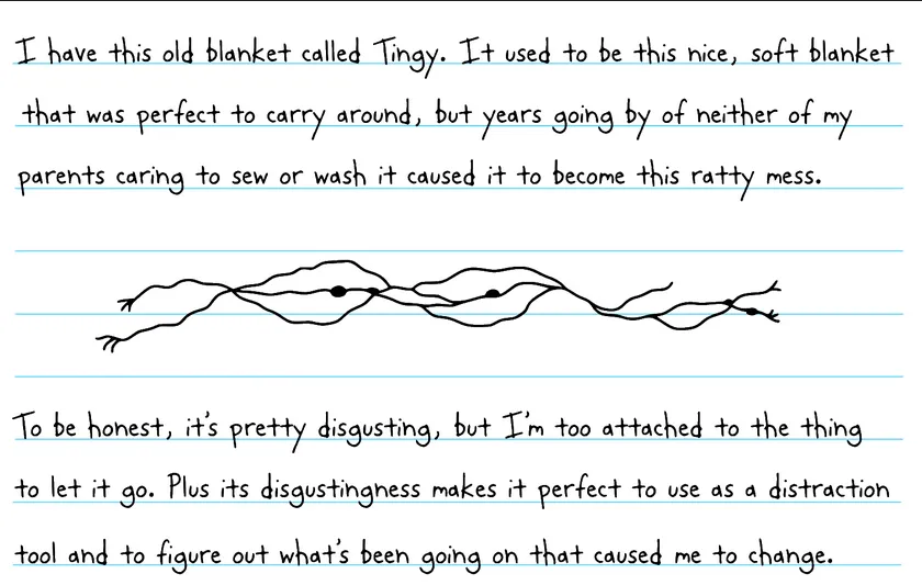 SOS how do I fix my baby blanke-... Tingy? It's held together by boogers and raisins. posted by Educational_Goat9577