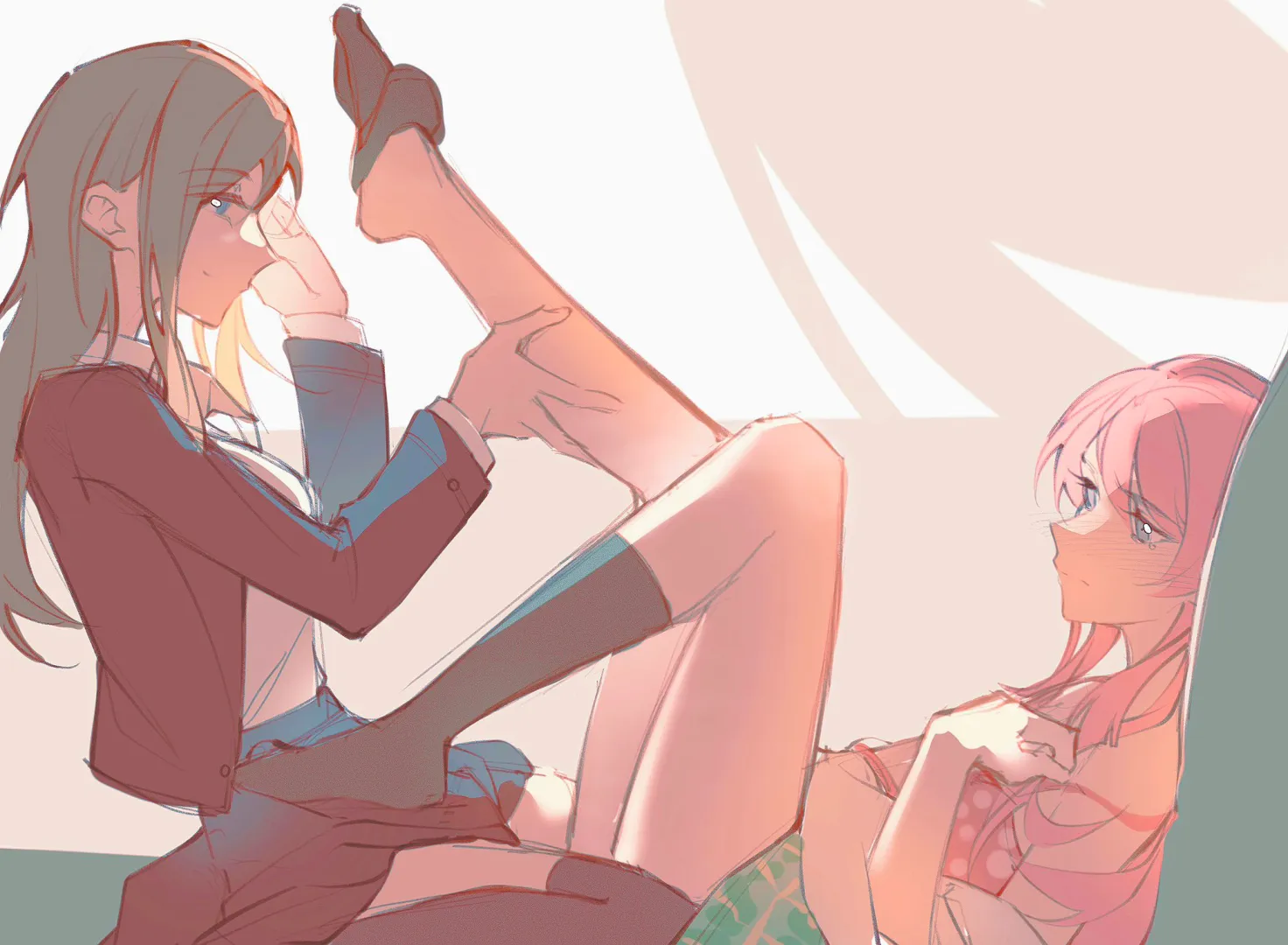 Soyo with Anon [BanG Dream!] (Akaga204) posted by MartyrOfDespair