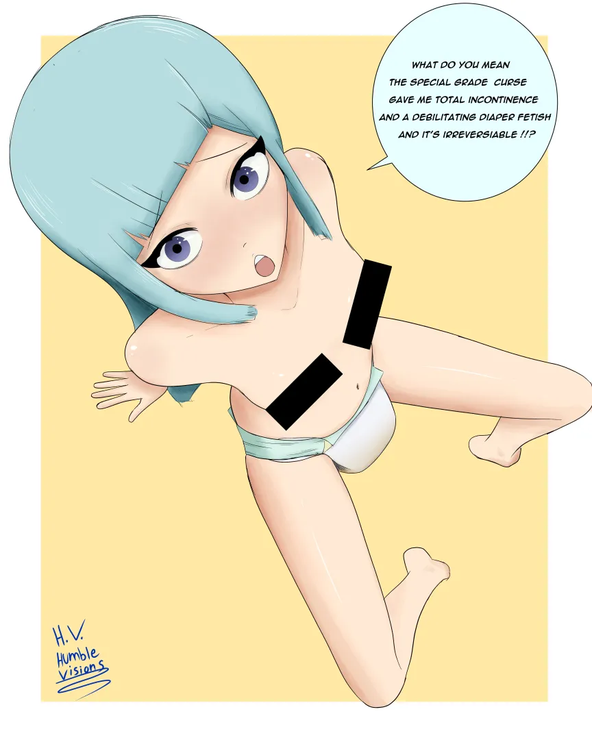 Speedpaint of Useless Miwa from JJK posted by Legitimate_Tie7825