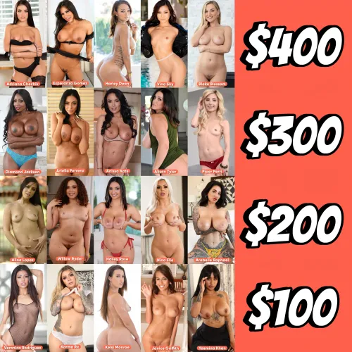 Spend $700 on these pornstars by SherrySherryBen