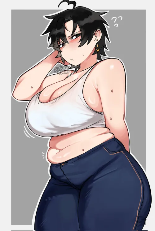 Spilling out over her tight Jeans (Neru OC) [Akira] by Rataxu