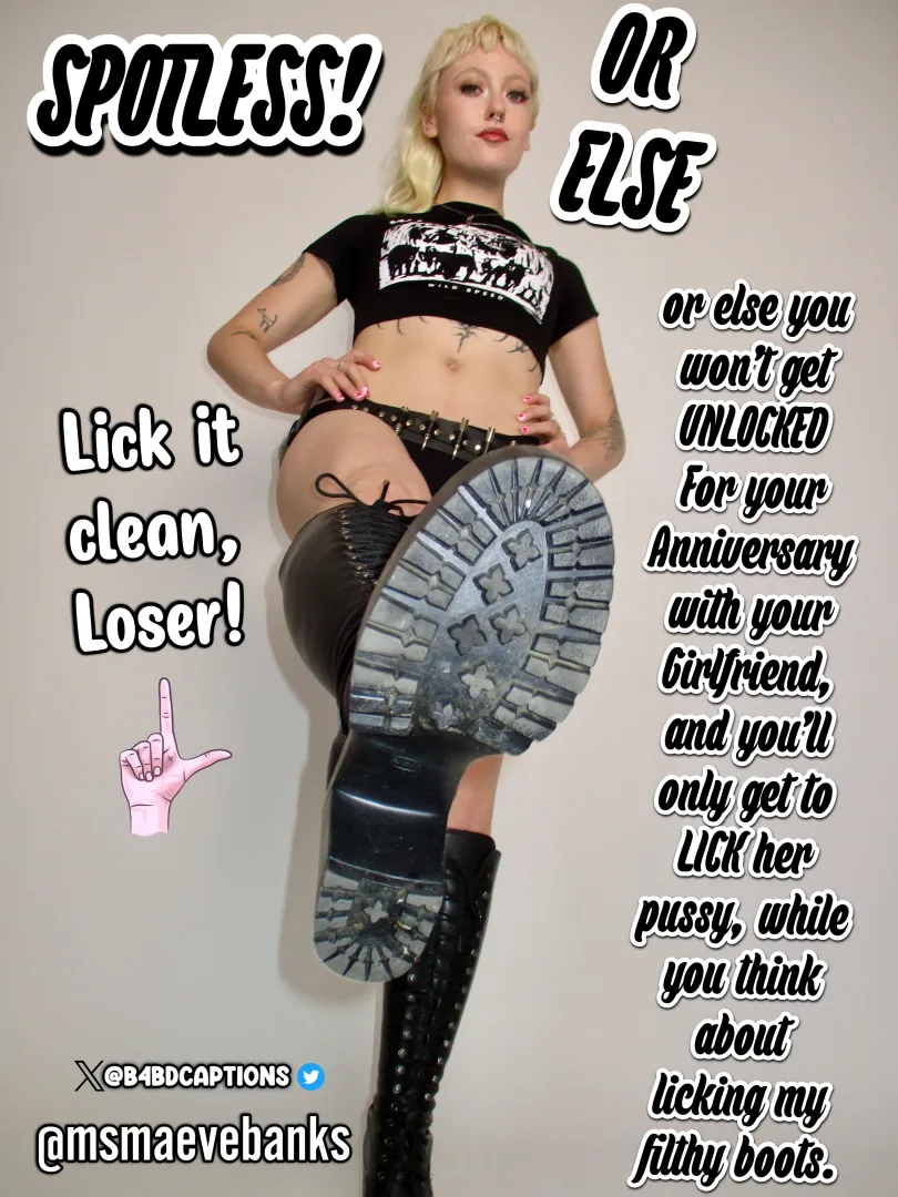 Spotless, or else! posted by B4BD