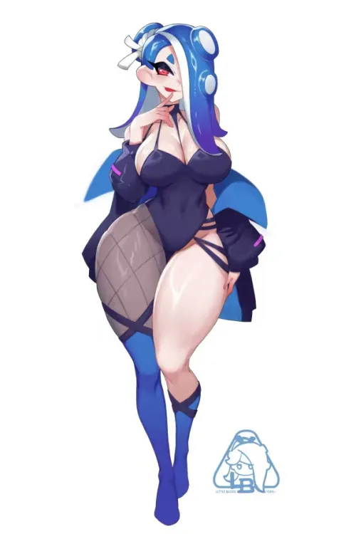 Squid Girl (littleblood)[Splatoon] by darnnaggit