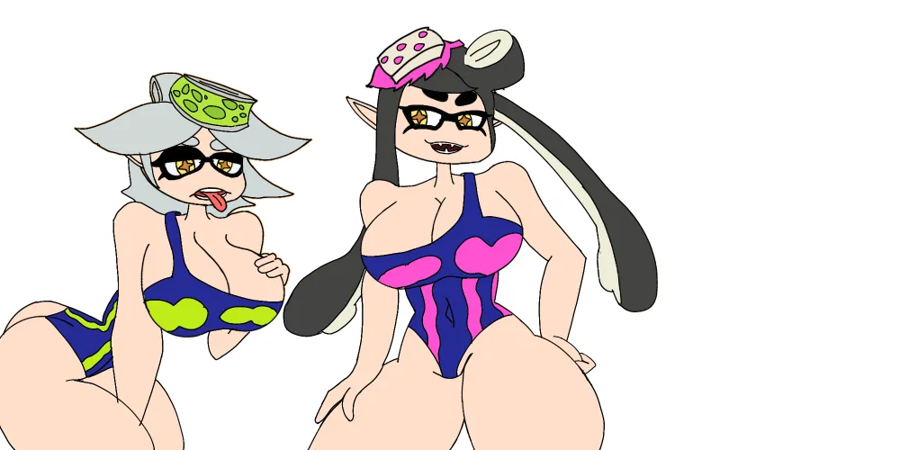[Squid sisters] you asked I do. Here is Marie the second of the three in the first set. Who will be the left one? And do you want a second set? If so Who should be the center? by Amazing_Method_8348