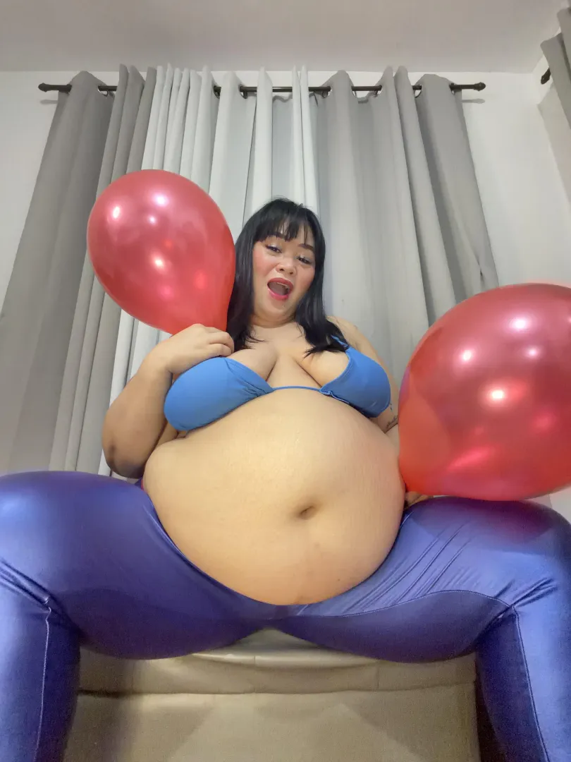 Squishy big belly like a balloon  posted by asiabbwlove