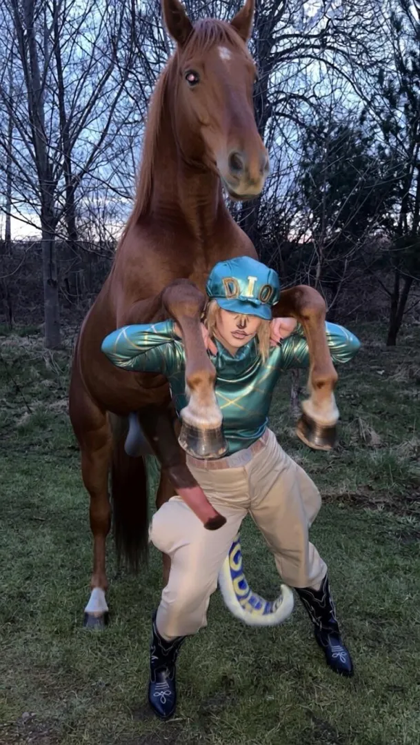 stallion keeps jumping up on my back  posted by Klutzy_Target_5456