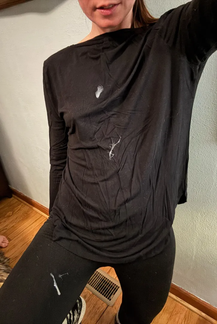 Standing a little funny so I can show you he got my pants too, hah posted by ctsharing