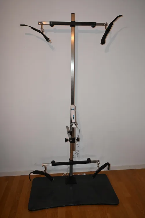 Standing steel bondage pillar with accessories made by me by lrost