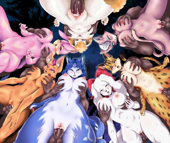 Star Fox Ladies Orgy (Fine_Mur) by VeraNexus