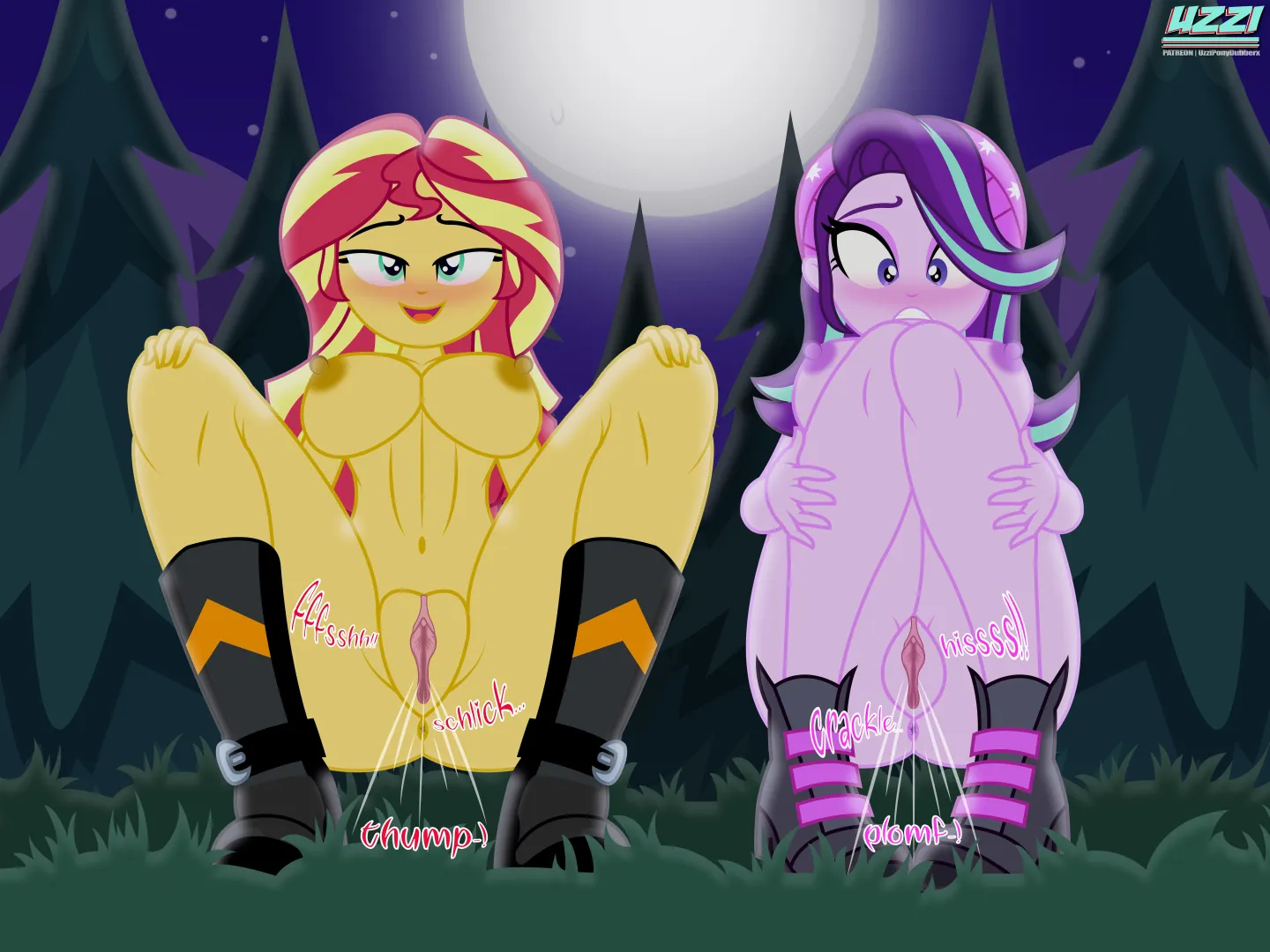 Starlight glimmer& Sunset shimmer posted by Strong_Researcher226
