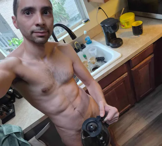 Starting my day with some strong coffee by EchoEchoEchoes