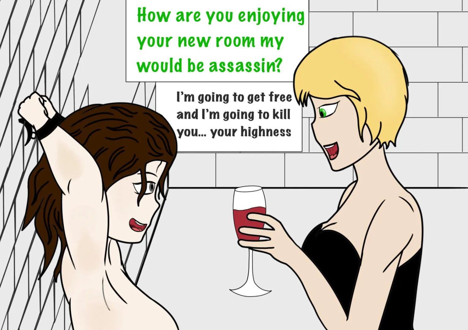 Still learning to draw but I hope that at least the idea of Cersei capturing Arya after a failed assassination attempt gets some people horny ;) (OC) posted by DumbButKindaFunny