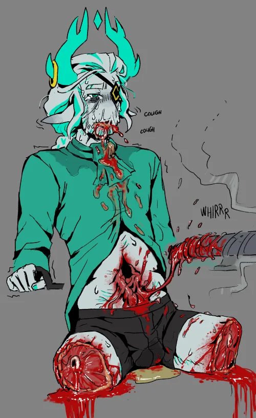 Stomach drilling with legs amputated by NOT_overwritten