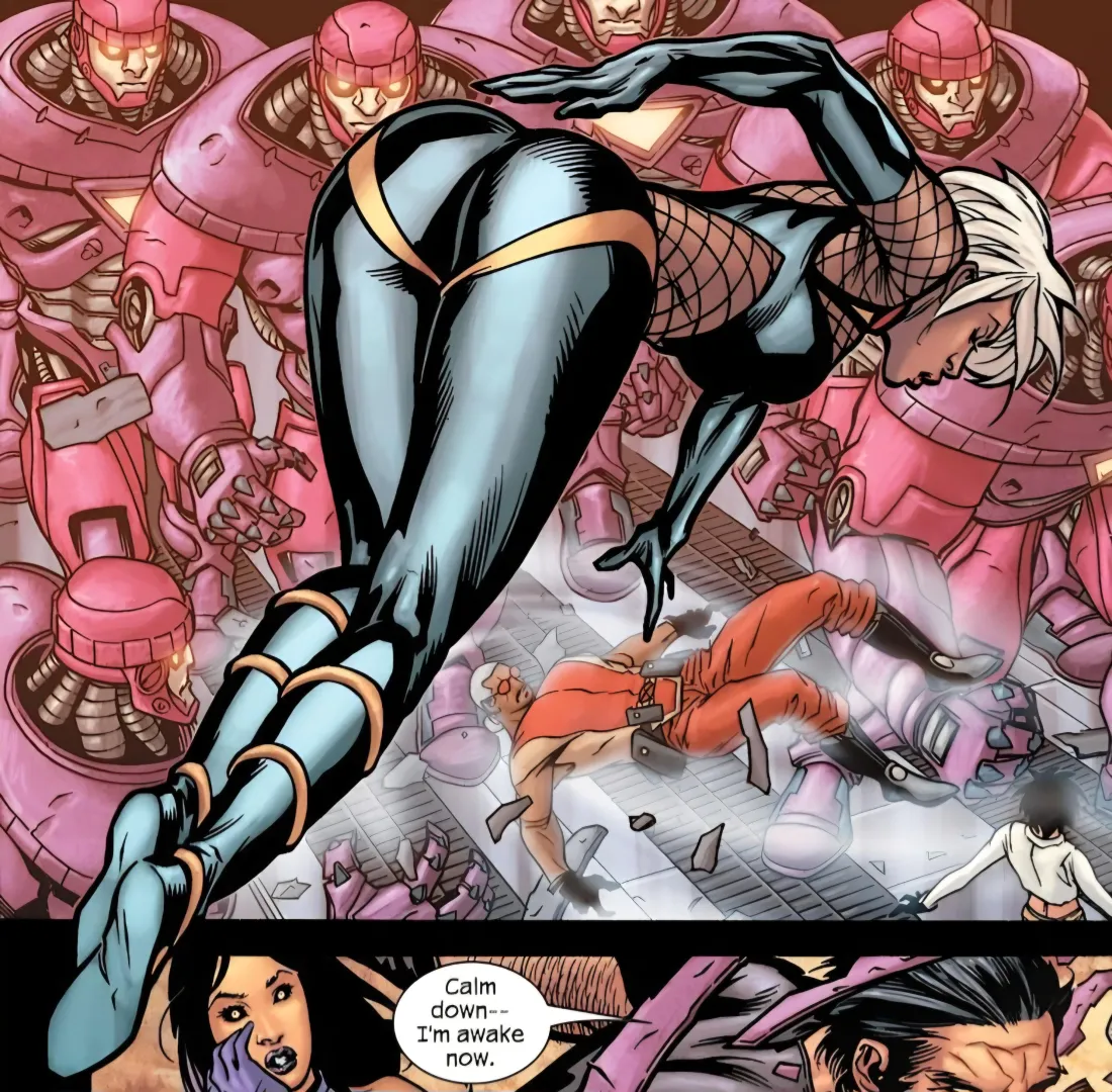 Storms lovely butt in her tight leather pants [ Ultimate X Men #86 ] posted by Outlaw_cat