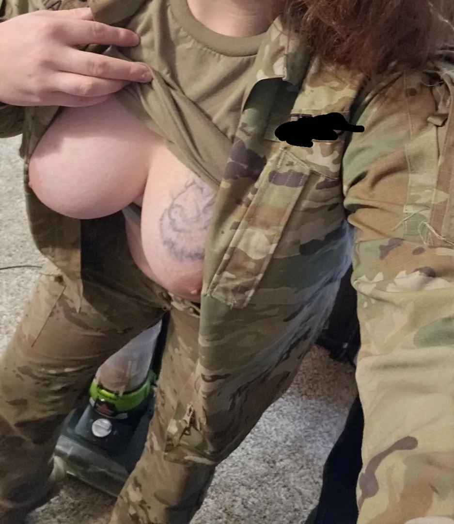 Story time. So I had my commanders cock sliding in and out ovf my mouth... and I was thinking maybe this is the best time to let him know I lost my NVGs in the last field exercise... posted by GuaranteeIcy1076
