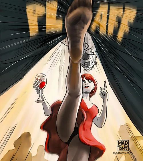 Straight in the balls by GordonTiger