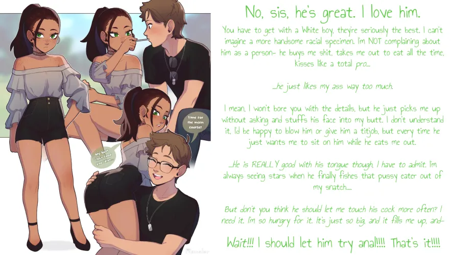 Strange Anal Fixation [Bleached] [Interracial] [Cunnilingus] [Face-sitting] [Raceplay] [Ass Worship] by NintendossRDT