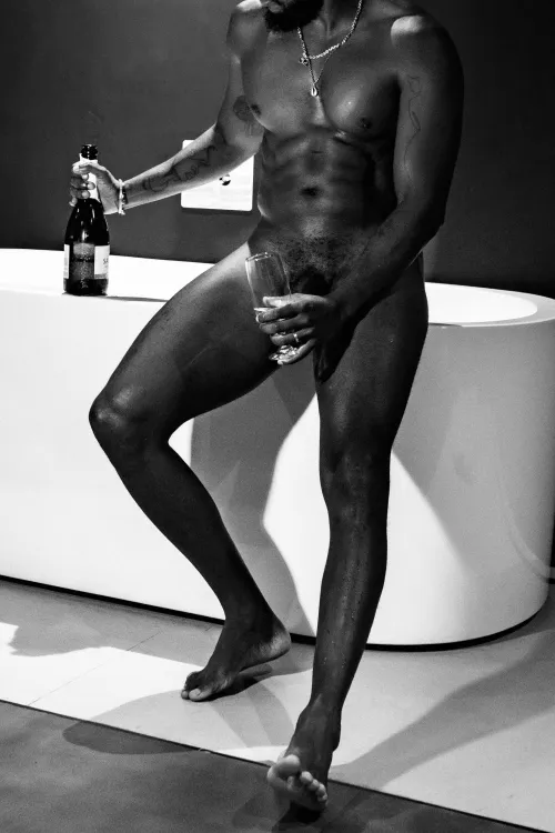 Stressful day of working healing routine: champagne, bath, clothes off, plus.....(you name it) by werodtai