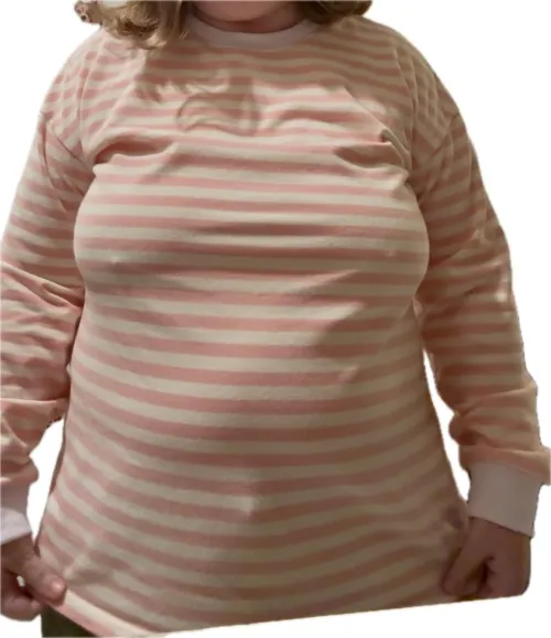 Stretched to the limit in my cozy top… who wants to rip it off? by paix-amour-bonheur