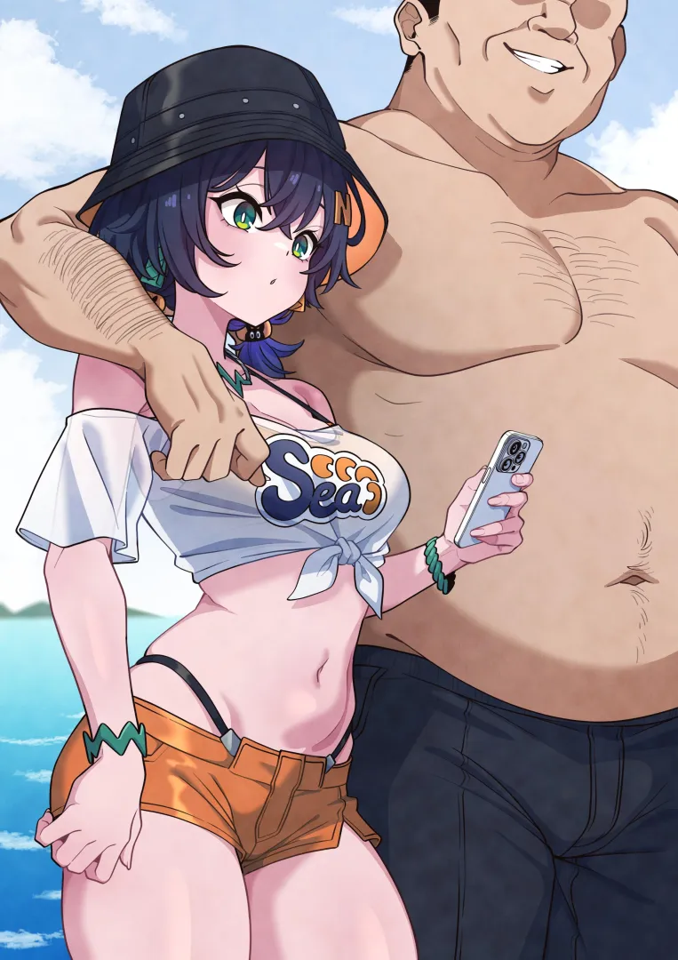 sub femboy doing public service by feeding hentai to middle aged guys until they shoot ropes~ (social in body text) posted by AccidentBrilliant865