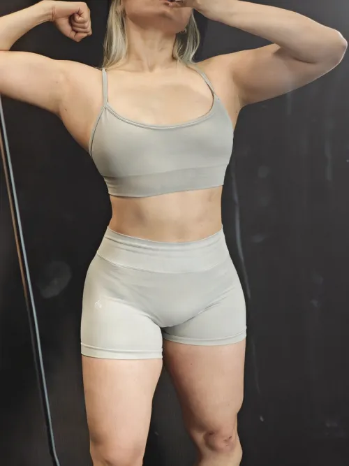 Subtle shot on my thong line from the front. You should see the back  by PeachyMeiXO