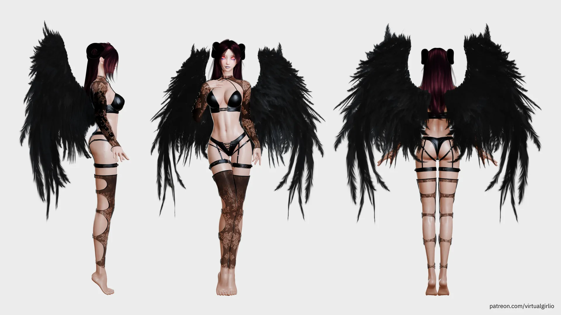 succubus character ref sheet [virtualgirl.io] posted by WarmOstrich947