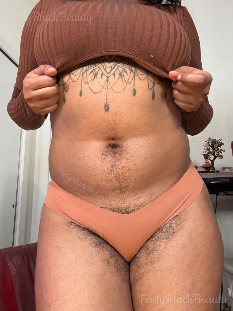 Such a hairy trail leading to my big bush posted by FeistyBlackBeauty_