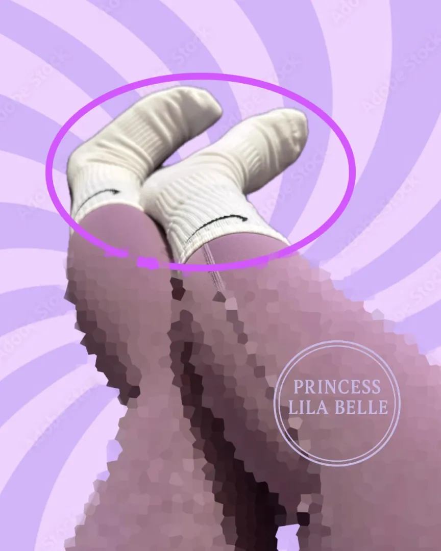 Such a pathetic little pup you are for Princess socks. I know you are staring at the pixels too.  posted by lavenderlilabelle