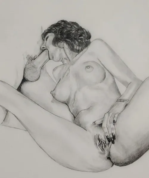 Sucking a Fat One by Jimmy by Jimmys_Paintings