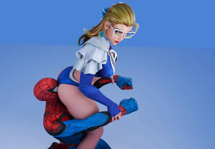 Sue Storm Stinkfaces Spider-Man (by ilyMei) by Astronaut_Tall