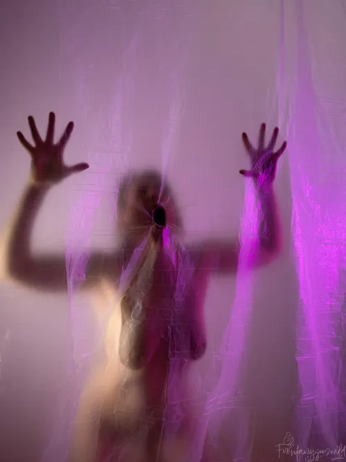 Suffering - cathartic self portrait by Fernfairygoeswild